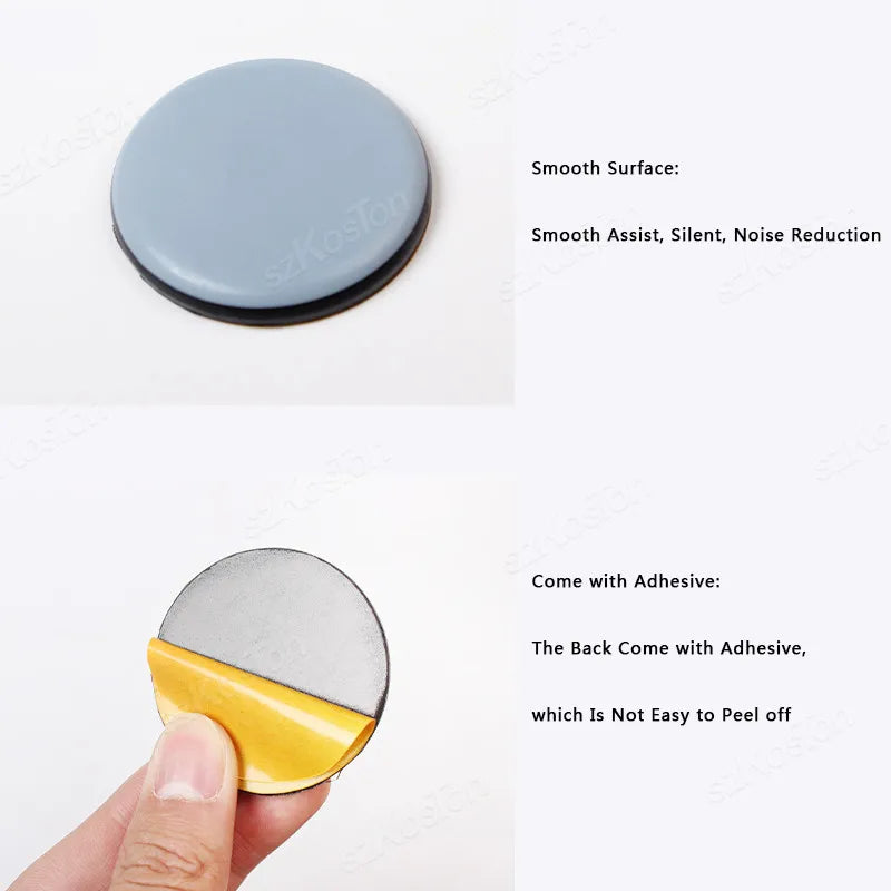 20PCS Furniture Slider Pads Table Chair Leg Sliding Block Anti Scratch Easy Move Heavy Furniture Leg Mat Thickened Moving Pads
