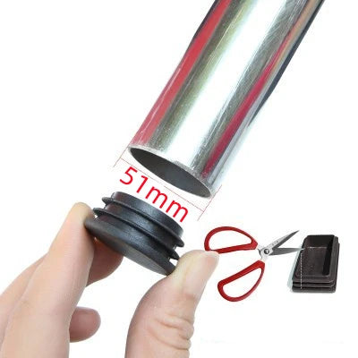 4pcs Round Steel Pipe Plastic Hole Plug Insert End Cap Furniture Chair Leg Cover Metal Tubing Alloy Ladder Glide Protection