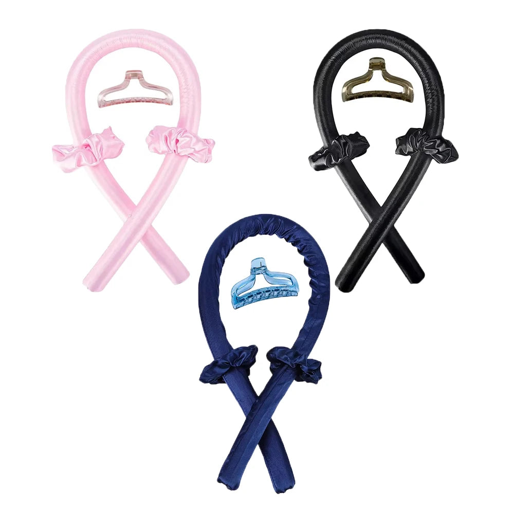 1-2Set Woman Heatless Curling Rod Heatless Hair Curls Headband Make Hair Soft Shiny Hair Curler Hairdressing Tools Accessories