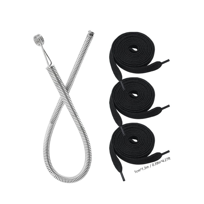 Bendable Spring Drawstring Threader, Flexible Metal Elastic Band Rope Threading Tool, for Sweatpants Hoodies, Sewing Accessories