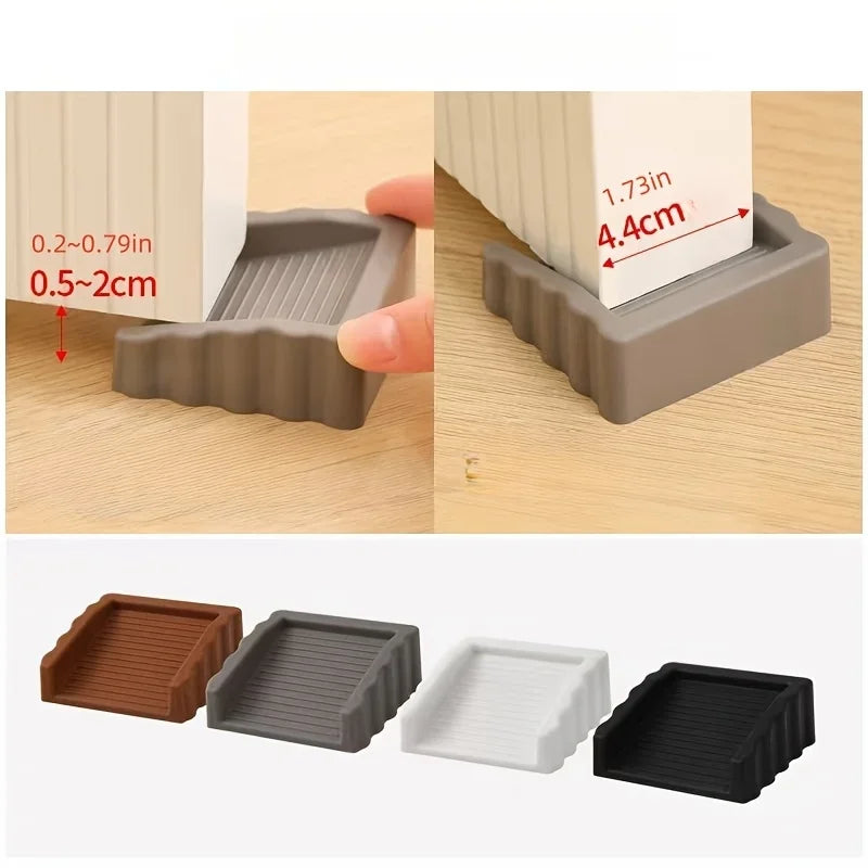 TPR Door Stop Wedge Safety Stopper Reusable Shock Absorbent Home Office Anti-Folder Hand Door Bottom Stopper Anti-collision Stop