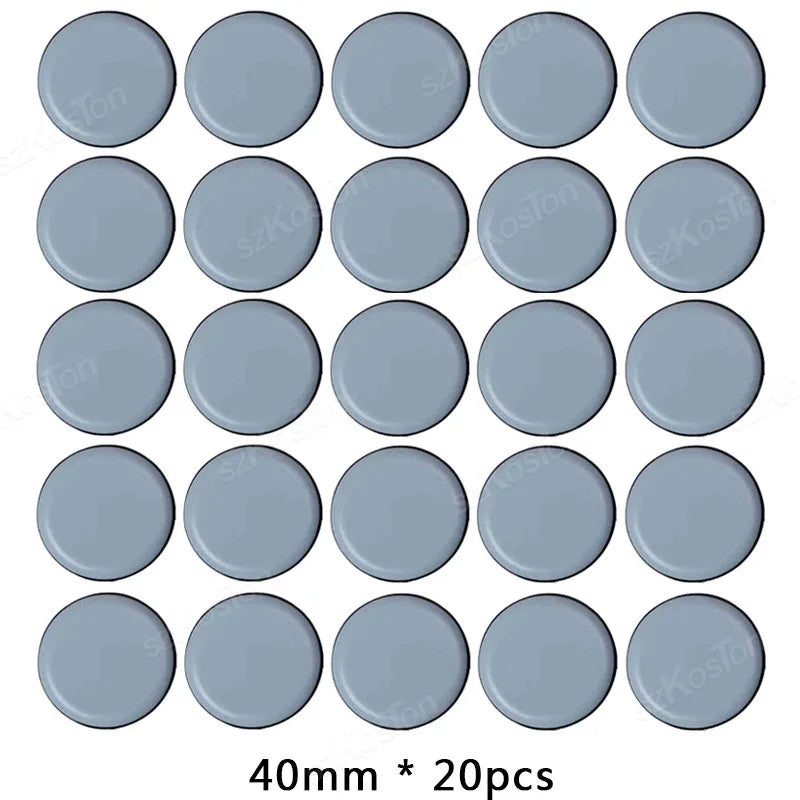 20PCS Furniture Slider Pads Table Chair Leg Sliding Block Anti Scratch Easy Move Heavy Furniture Leg Mat Thickened Moving Pads